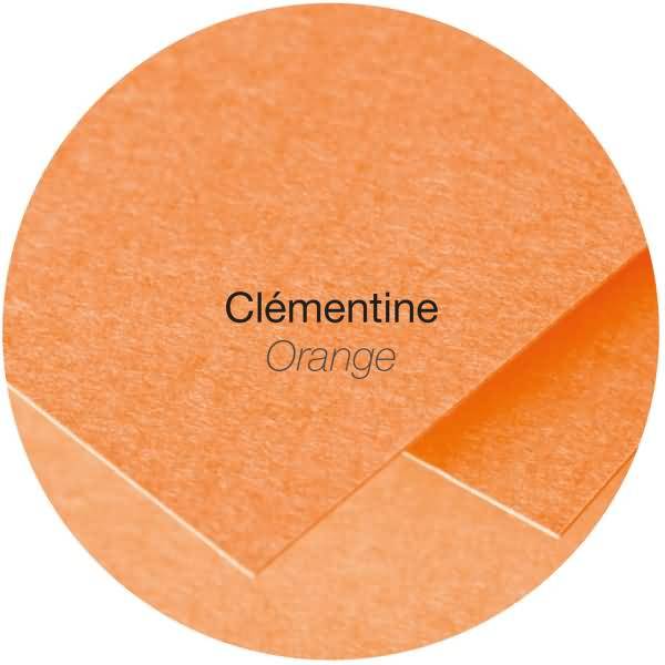 Karte Pollen 82x128mm 210g VE=25 Stück clementine