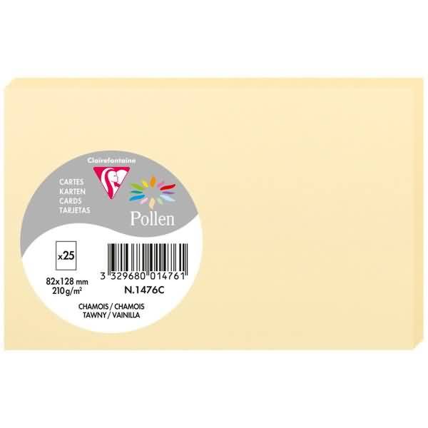 Karte Pollen 82x128mm 210g VE=25 Stück chamois