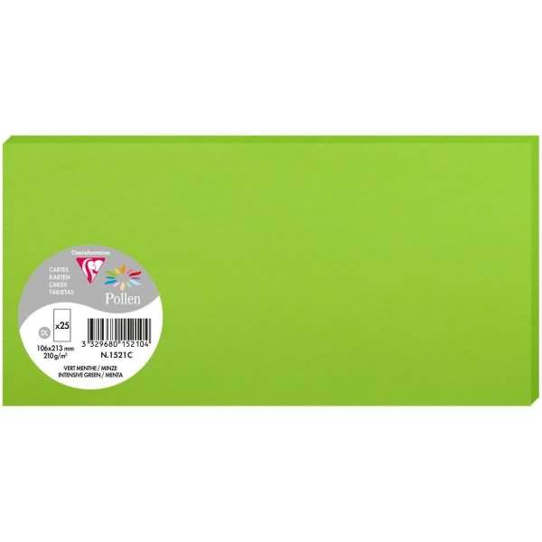Karte Pollen DINlang 210g VE=25 Stück minze