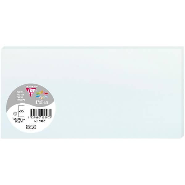 Karte Pollen DINlang 210g VE=25 Stück blau