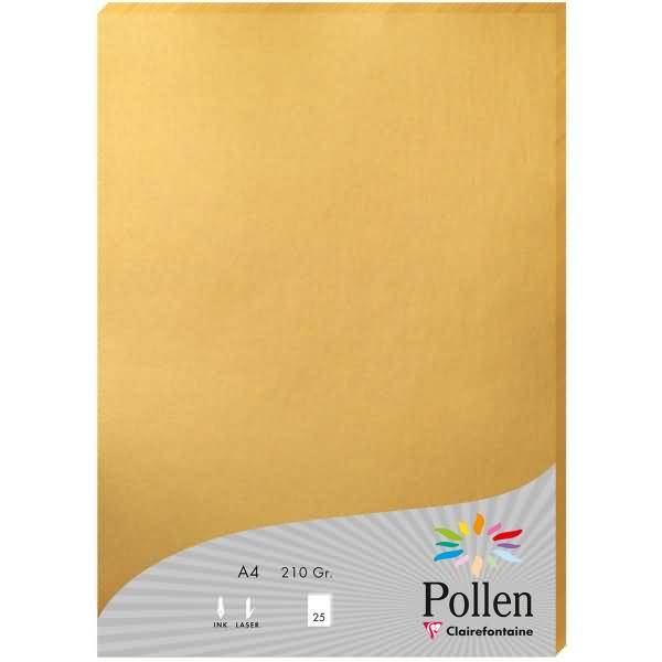 Papier Pollen A4 210g 25 Blatt gold