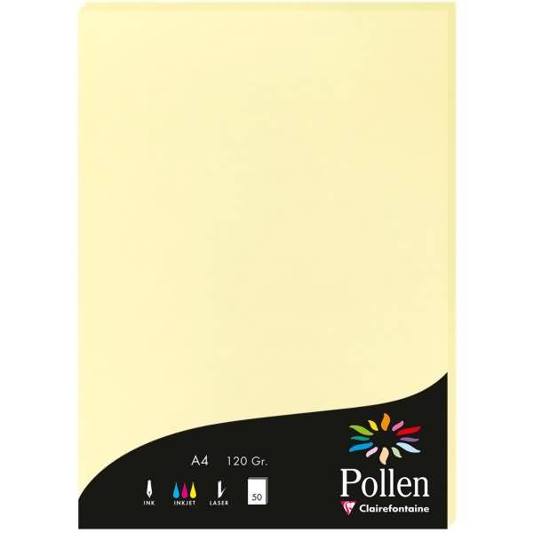 Papier Pollen A4 120g 50 Blatt kanariengelb