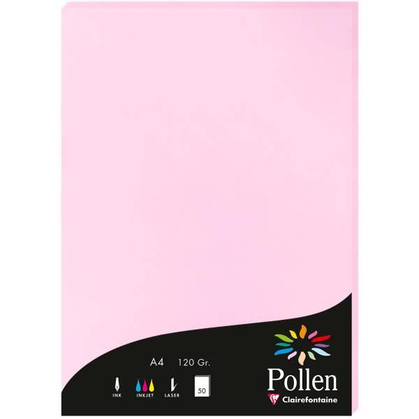 Papier Pollen A4 120g 50 Blatt bonbonrosa