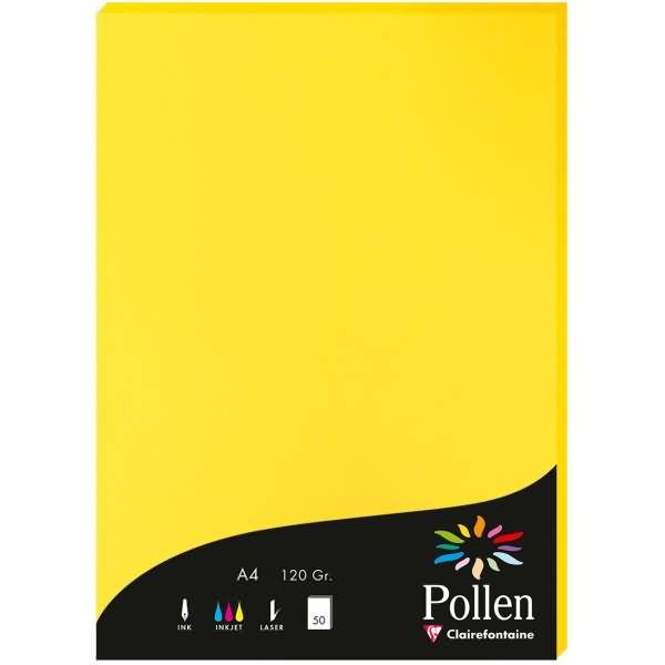 Papier Pollen A4 120g 50 Blatt sonne