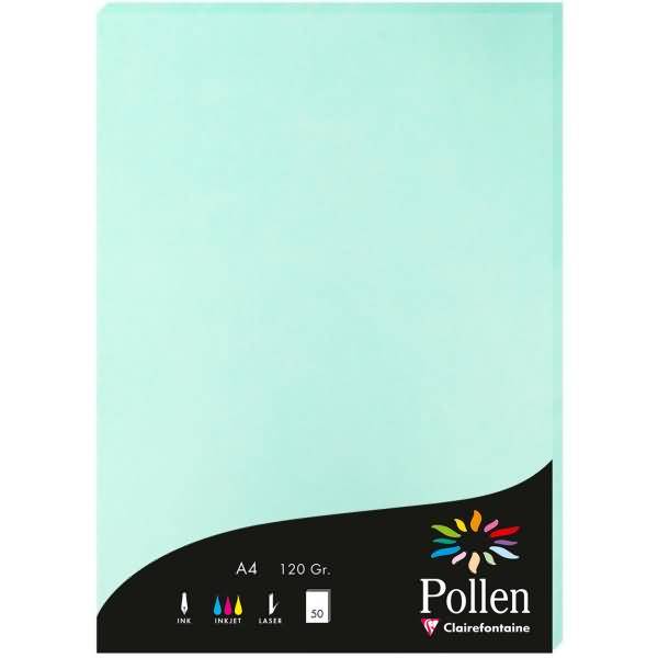 Papier Pollen A4 120g 50 Blatt jadegrün