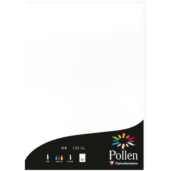 Papier Pollen A4 120g 50 Blatt weiß