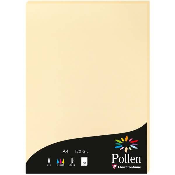 Papier Pollen A4 120g 50 Blatt chamois