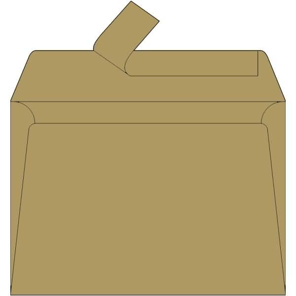 Briefumschlag Pollen 90x140mm 120g VE=20 Stück Haftklebung gold