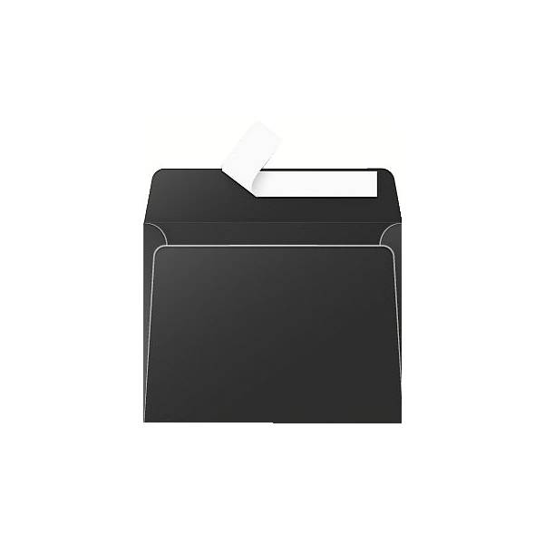 Briefumschlag Pollen 90x140mm 120g VE=20 Stück Haftklebung schwarz
