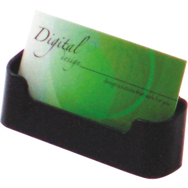 Visitenkartenständer 1 Fach schwarz Hartplastik