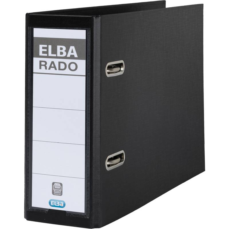 ELBA Ordner rado plast - DIN A5 quer, Rückenbr.: 75 mm, sw