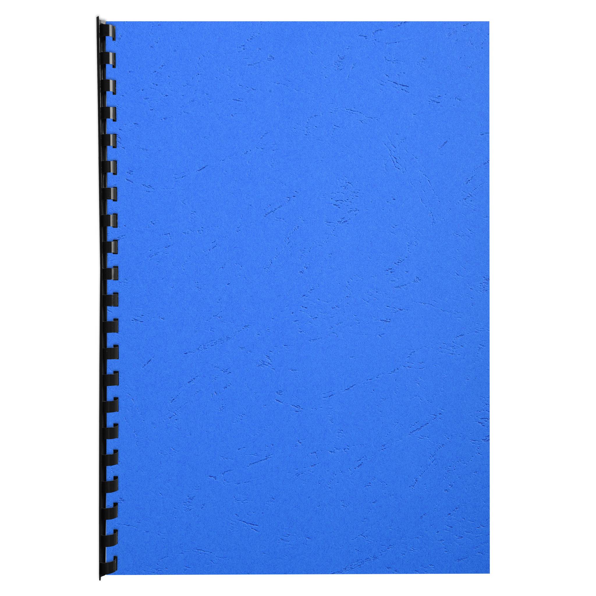 Exacompta 100er Einbanddeckel Evercover 270g/qm Lederprägung A4 Blau| 2781C