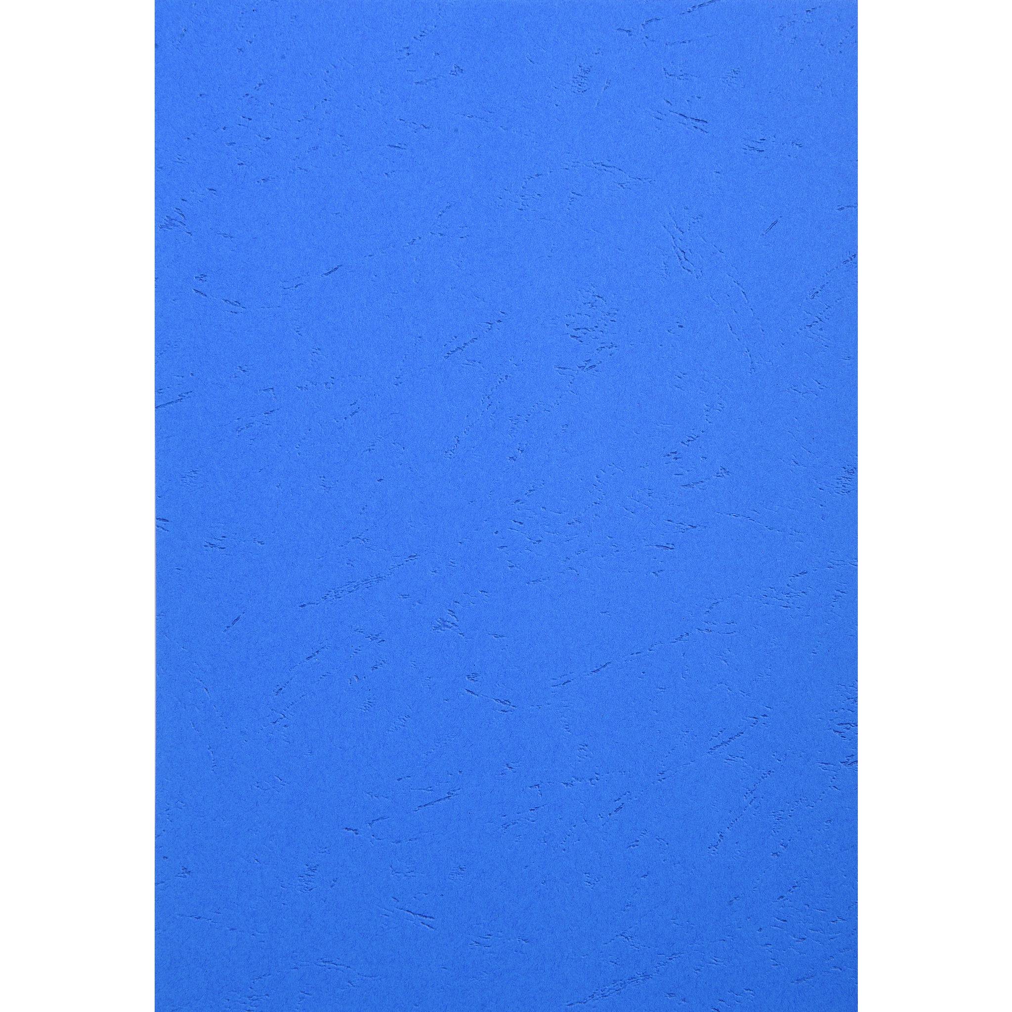 Exacompta 100er Einbanddeckel Evercover 270g/qm Lederprägung A4 Blau| 2781C