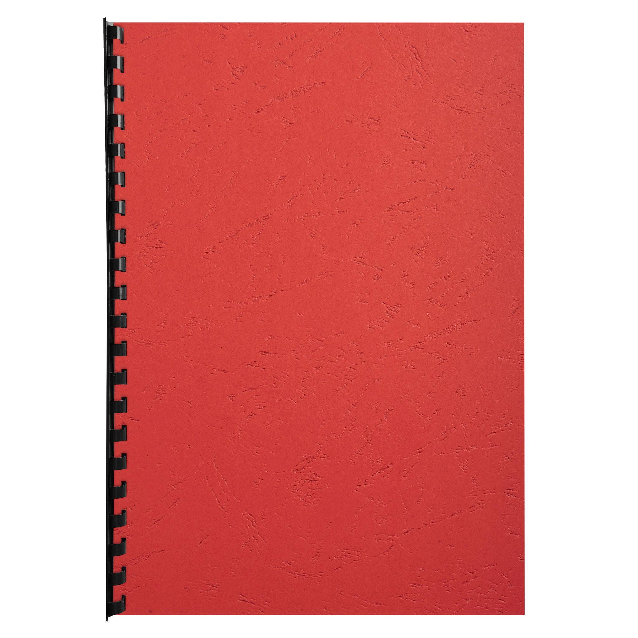Exacompta 100er Einbanddeckel Evercover 270g/qm Lederprägung A4 Rot 2782C