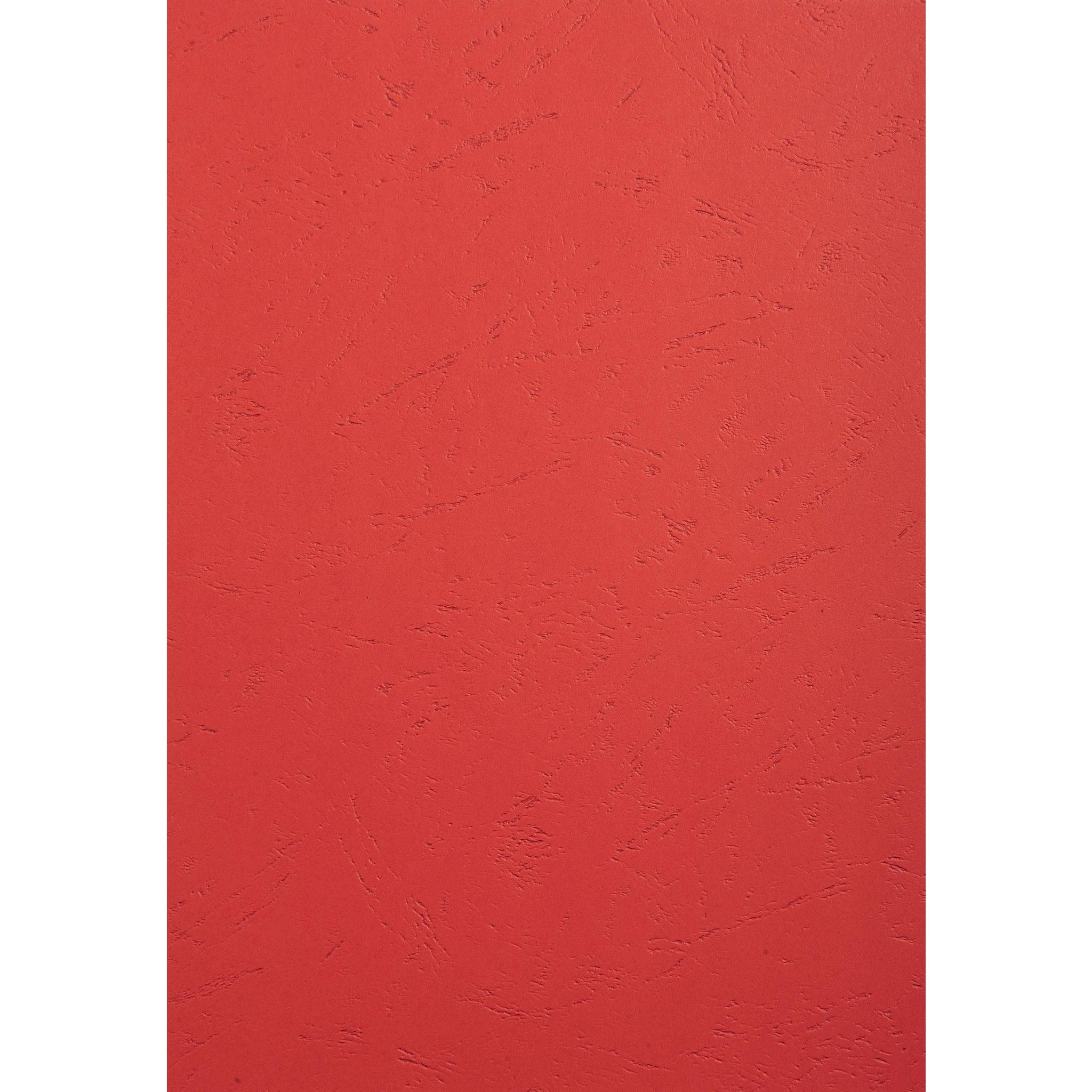 Exacompta 100er Einbanddeckel Evercover 270g/qm Lederprägung A4 Rot 2782C