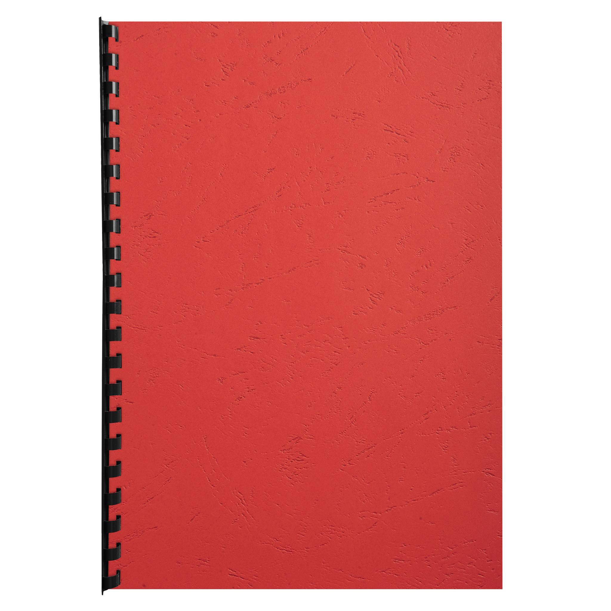 Exacompta 100er Einbanddeckel Evercover 270g/qm Lederprägung A4 Rot 2782C