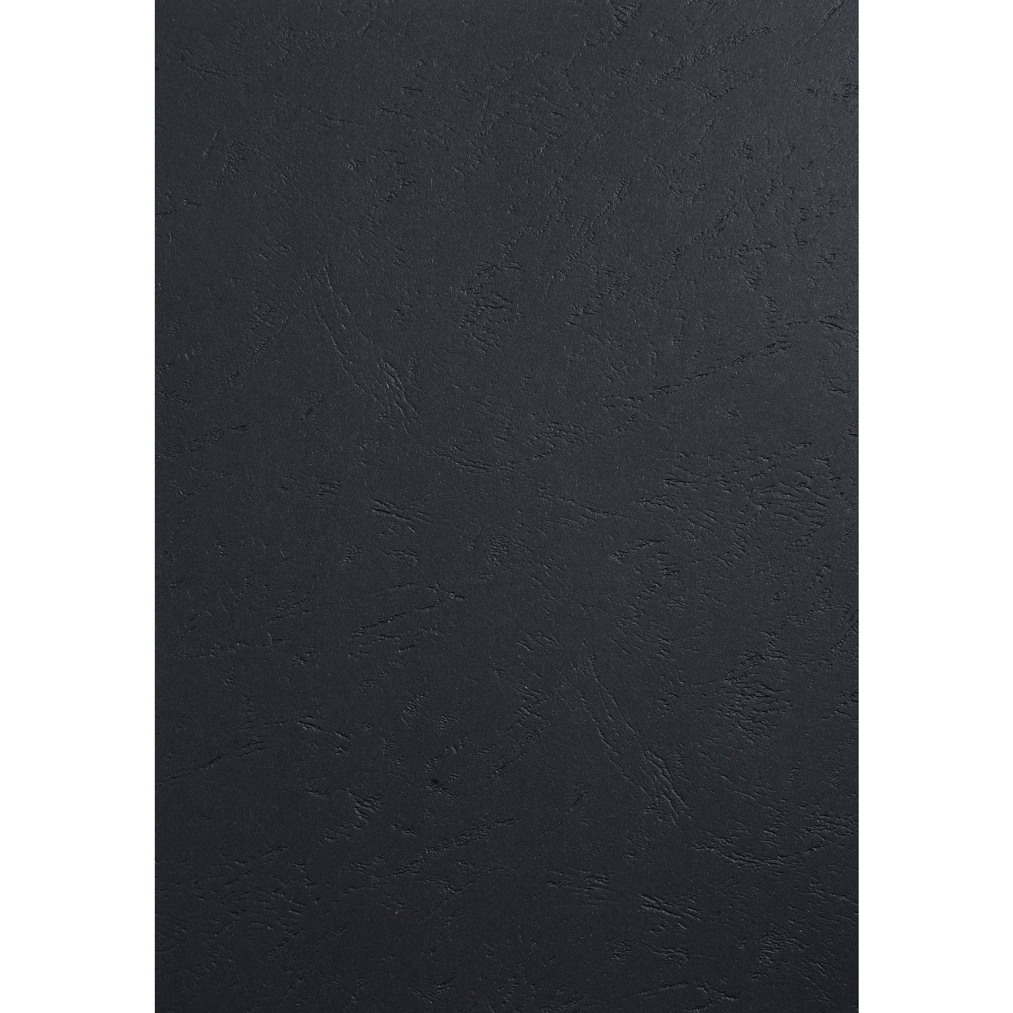 Exacompta 100er Einbanddeckel Evercover 270g/qm Lederprägung A4 Schwarz 2783C
