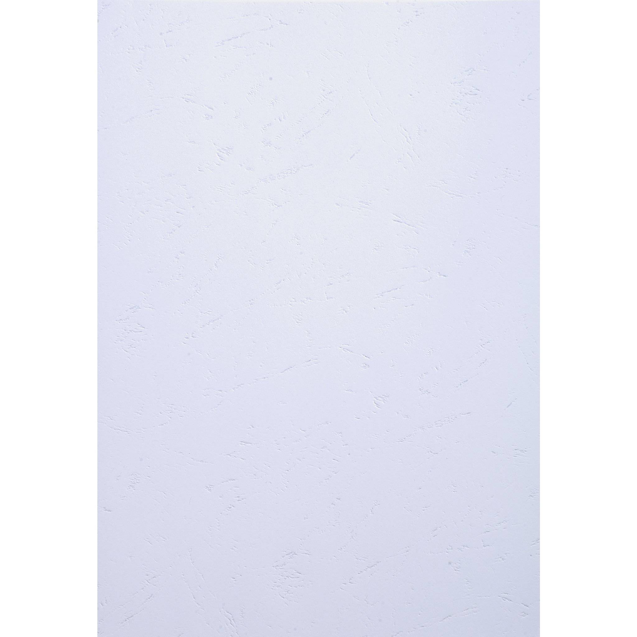 Exacompta 100er Einbanddeckel Evercover 270g/qm Lederprägung A4 Weiß 2784C