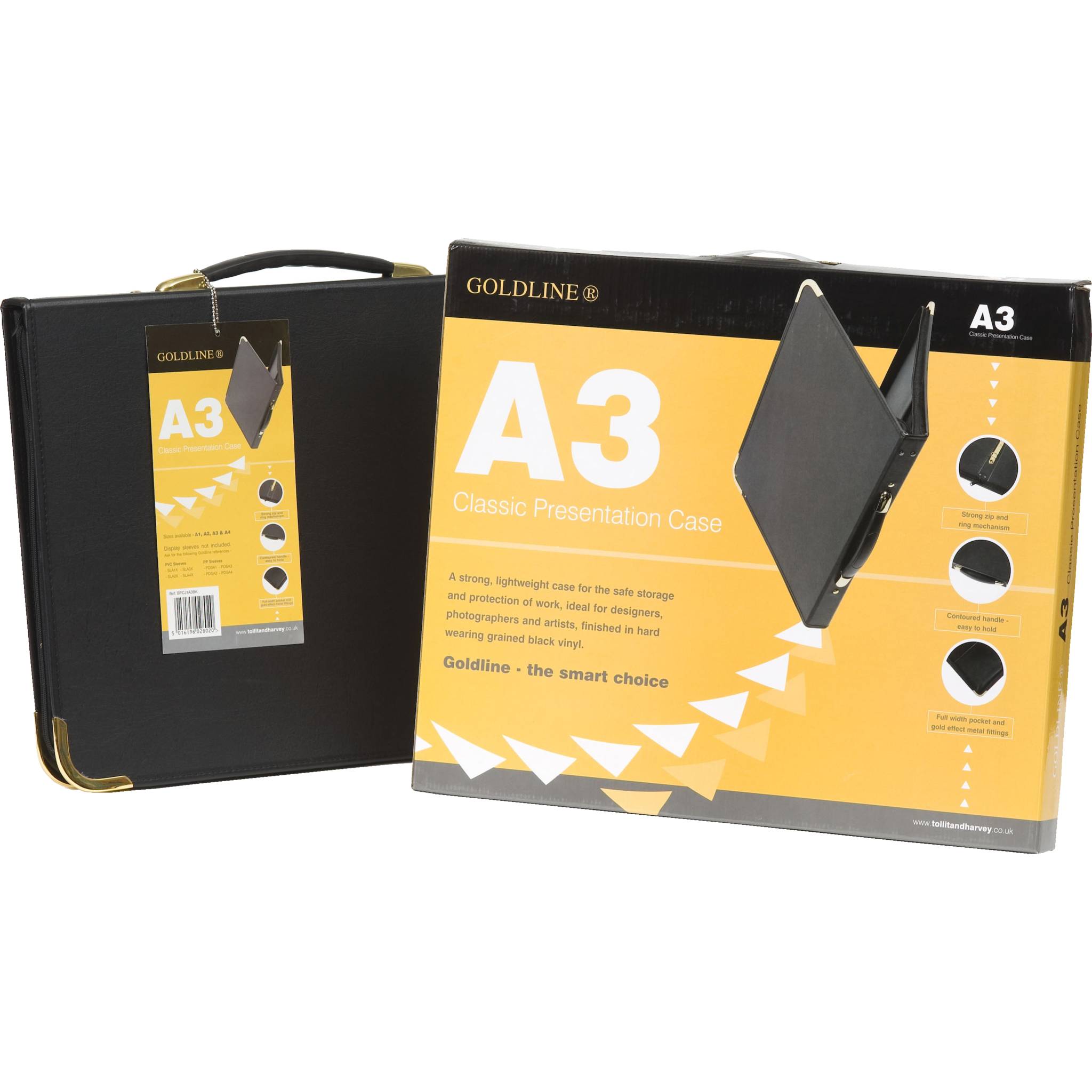 Goldline Zeichenmappe Goldline für 25 Hüllen DIN A3 im Karton - BPCJ1A3BKZ