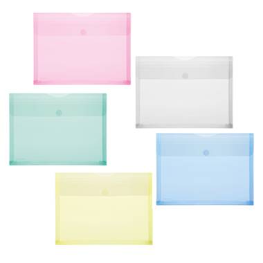 FolderSys Sichttasche 40105-94 DIN A4 farbig sortiert 10 St./Pack.