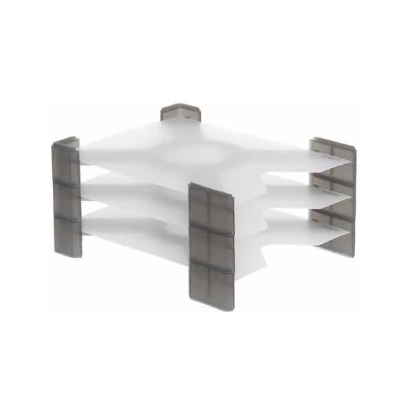 Briefablage X-Filer A4 PP rauchtopas/farblos transluzent VE=3 Stück