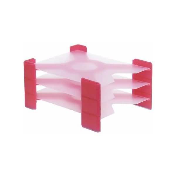 Briefablage X-Filer A4 PP rot transluzent VE=3 Stück