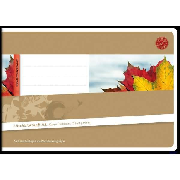 Löschblattheft A5 80g/qm perforiert 10 Blatt