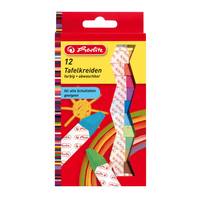 Herlitz Kreide - für Tafel - verschiedene Farben (Packung mit 12)