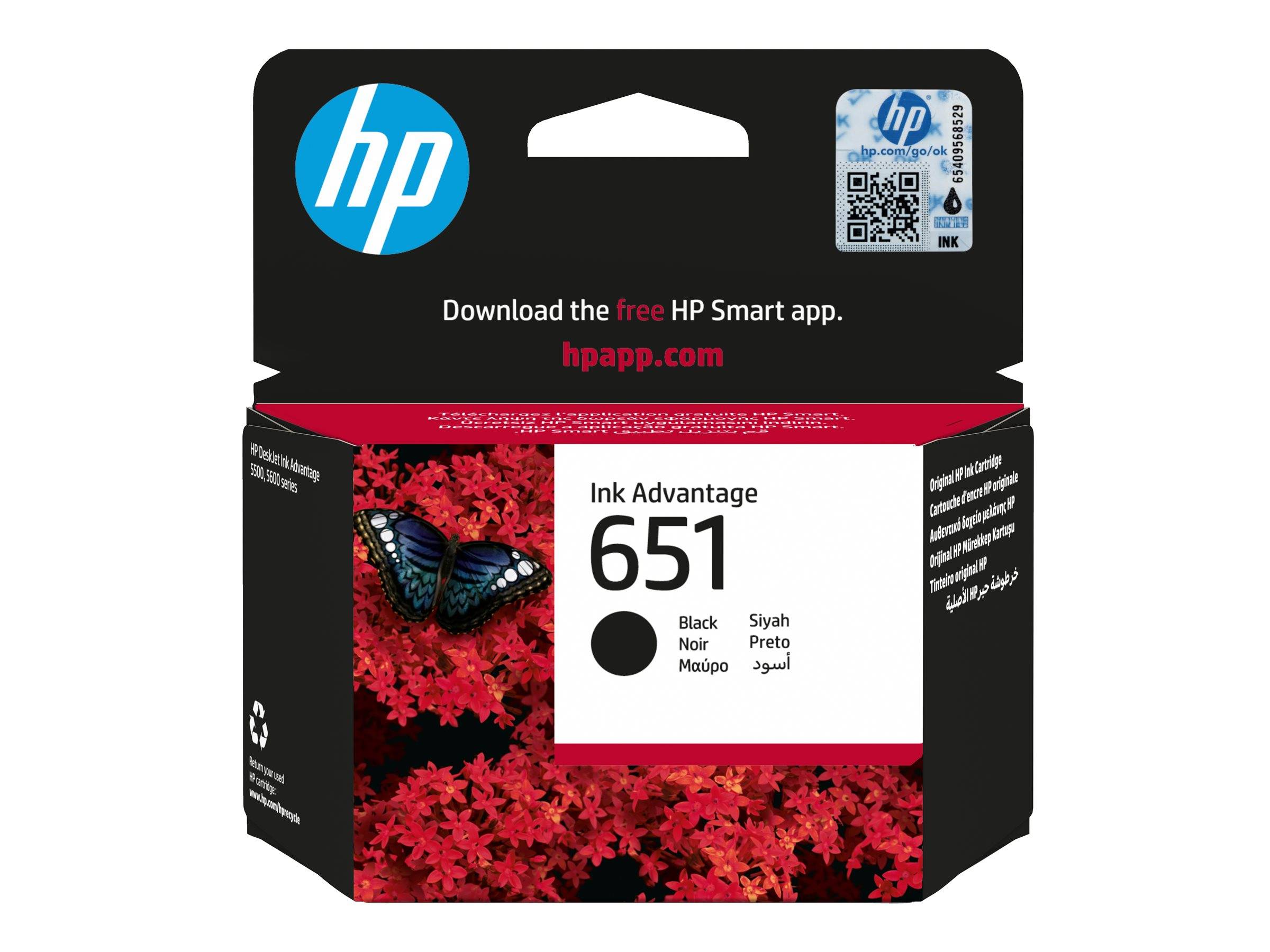 HP 651 - Schwarz - original - Ink Advantage - Tintenpatrone