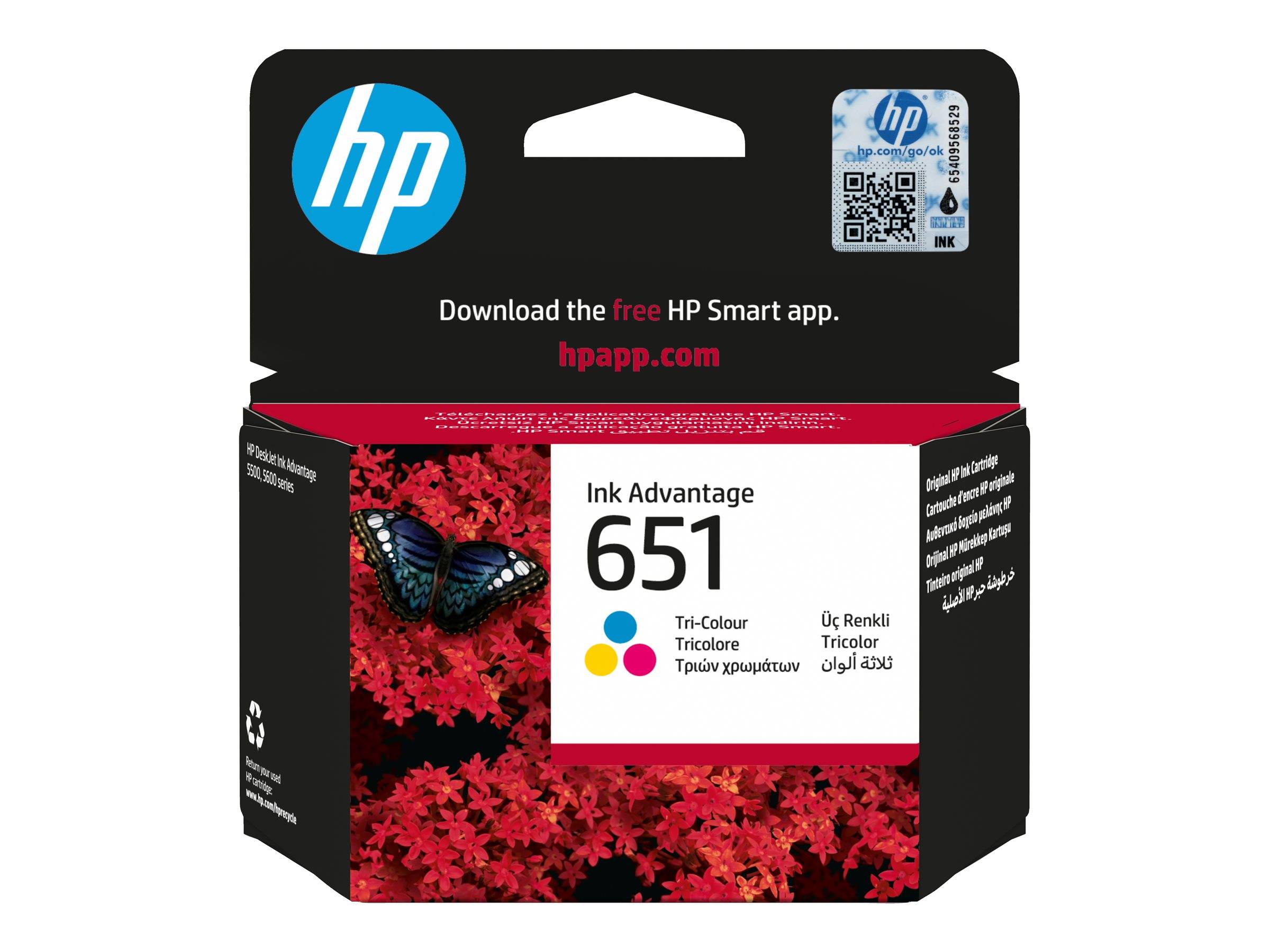HP 651 - Farbe (Cyan, Magenta, Gelb) - original