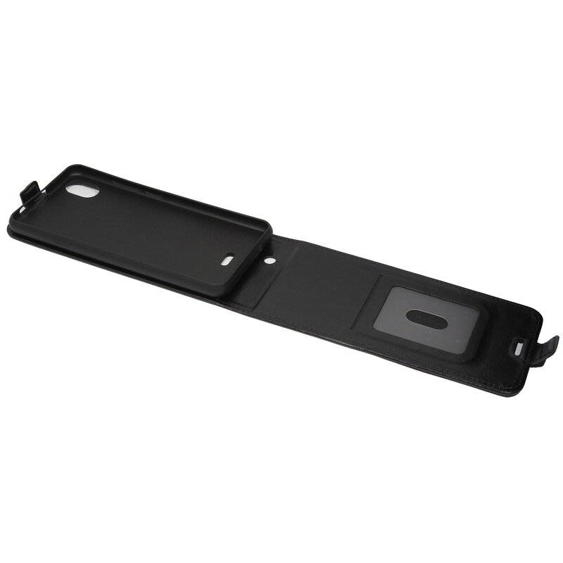 Flip Case kompatibel mit WIKO Y61 Handy Tasche vertikal aufklappbar Schutzhülle Klapp Hülle Schwarz