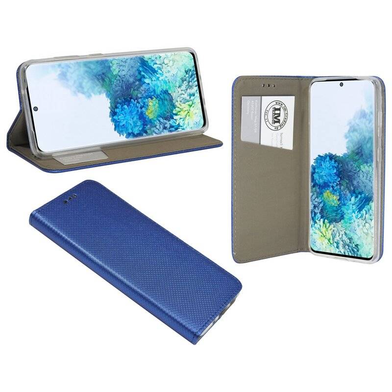 Buch Tasche Smart für SAMSUNG GALAXY S20 FE G780F Handy Hülle Etui Brieftasche Schutzhülle mit Standfunktion, Kartenfach Blau