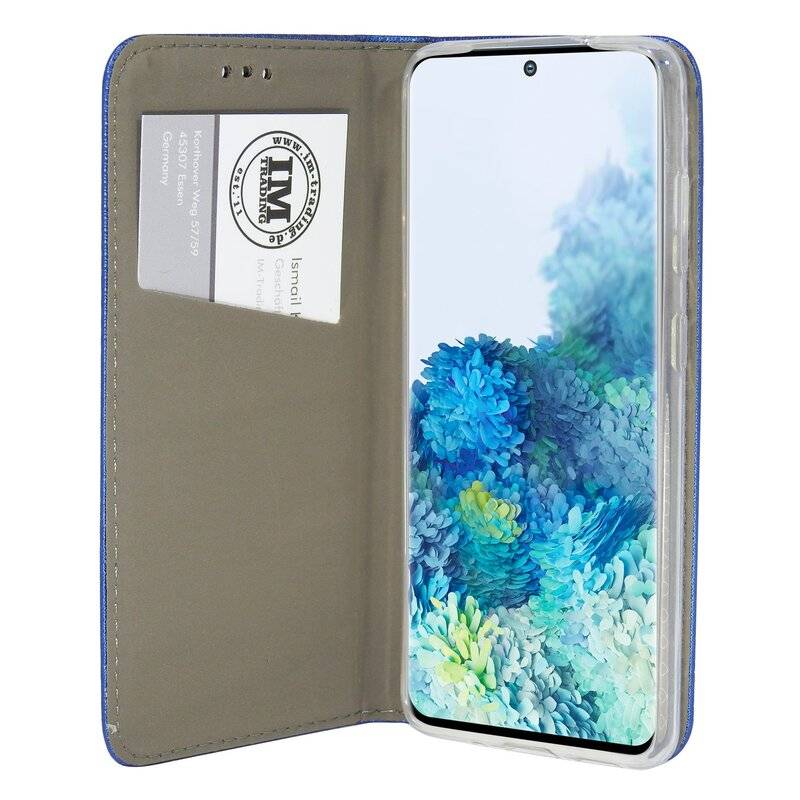 Buch Tasche Smart für SAMSUNG GALAXY S20 FE G780F Handy Hülle Etui Brieftasche Schutzhülle mit Standfunktion, Kartenfach Blau