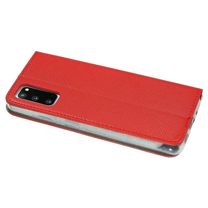 Buch Tasche Smart für SAMSUNG GALAXY S20 FE G780F Handy Hülle Etui Brieftasche Schutzhülle mit Standfunktion, Kartenfach Rot