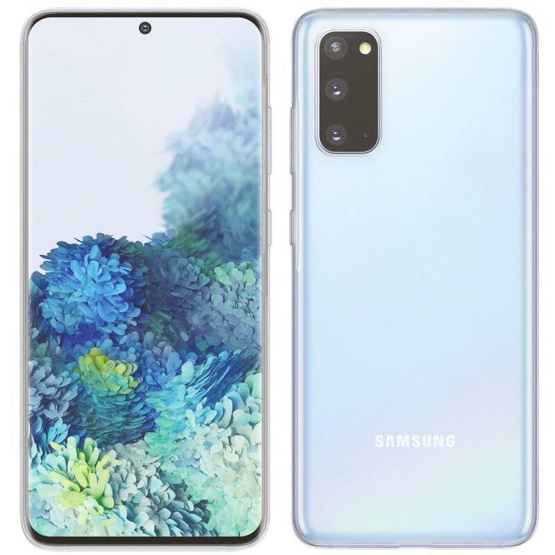 Silikon Hülle Basic kompatibel mit Samsung Galaxy S20 FE (G780F) Case TPU Soft Handy Cover Schutz Transparent