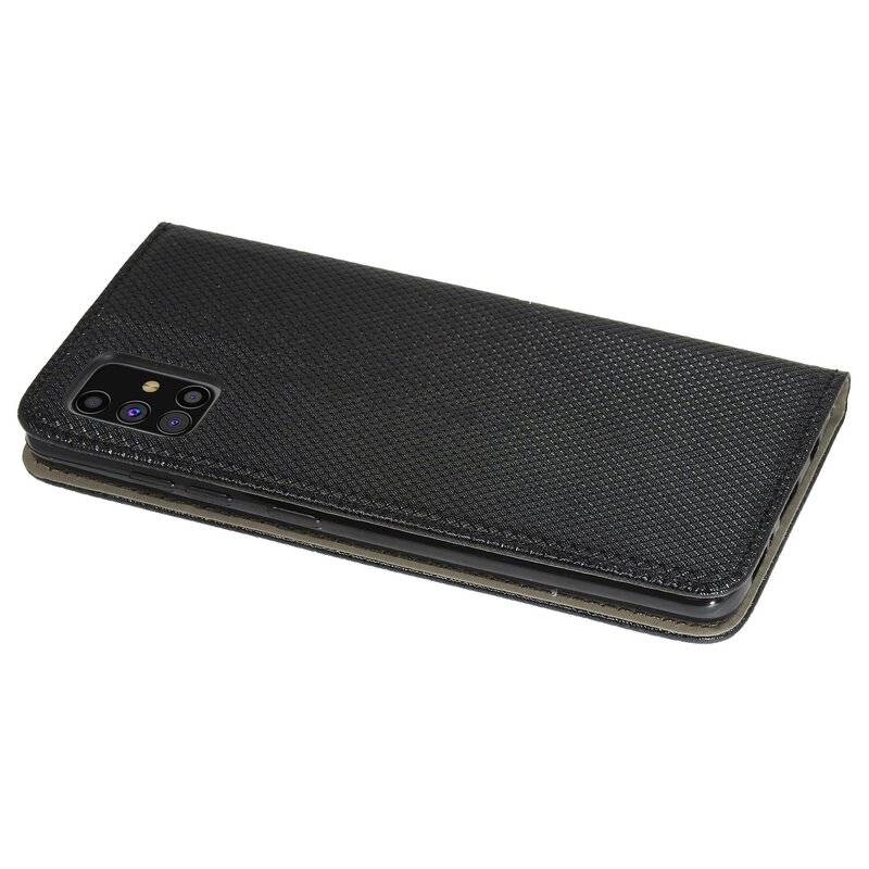 Buch Tasche Smart für SAMSUNG GALAXY M31S M317F Handy Hülle Etui Brieftasche Schutzhülle mit Standfunktion, Kartenfach Schwarz