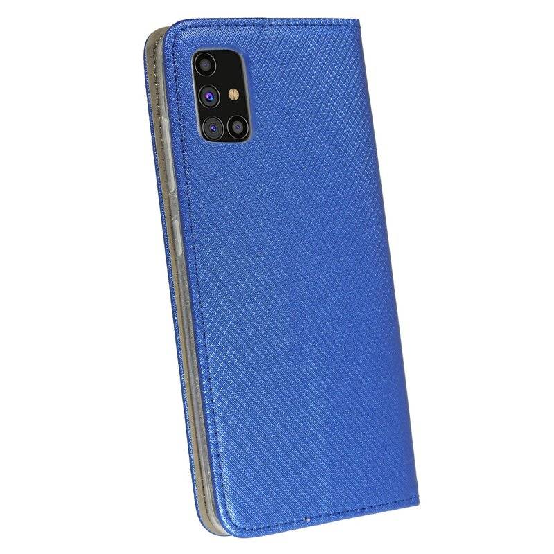 Buch Tasche Smart für SAMSUNG GALAXY M31S M317F Handy Hülle Etui Brieftasche Schutzhülle mit Standfunktion, Kartenfach Blau