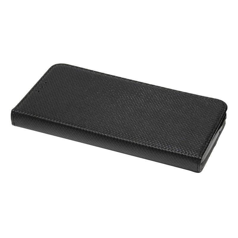 Buch Tasche "Smart" kompatibel mit Alcatel 1B ( 2020 ) Handy Hülle Etui Brieftasche Schutzhülle mit Standfunktion, Kartenfach Schwarz
