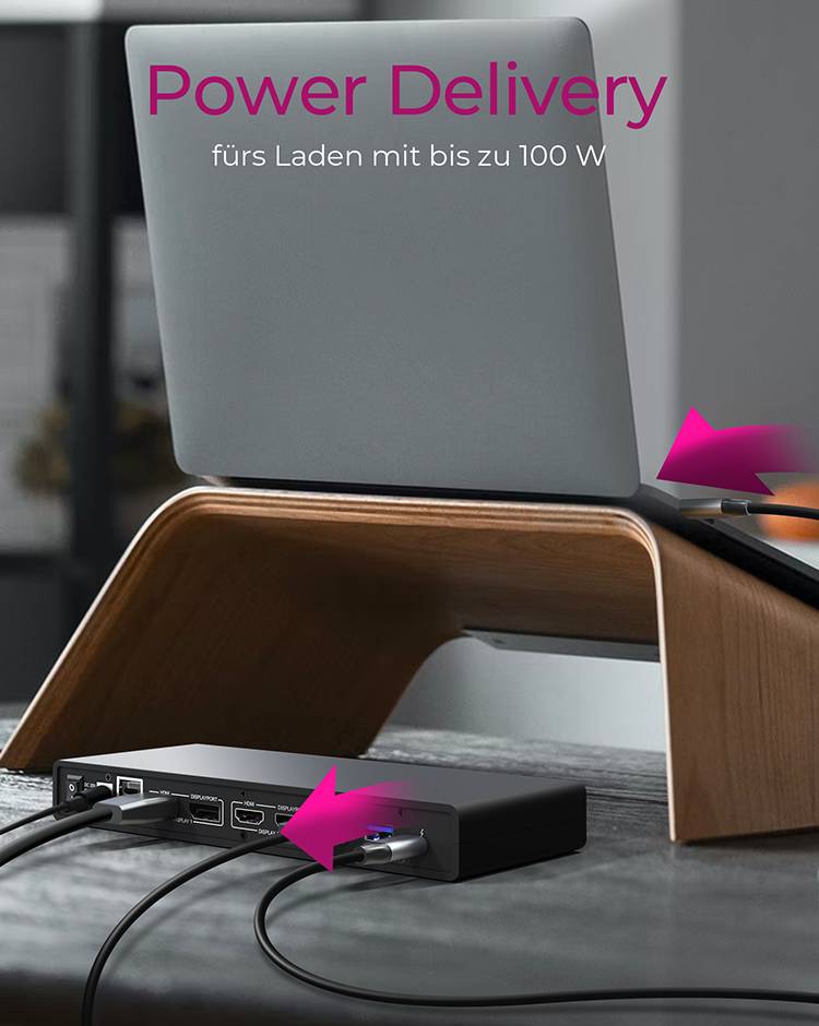 IB-DK2245AC, DisplayLink™, 2x DisplayPort™ oder 2x HDMI® Schnittstelle bis zu 4096x2160@60 Hz
