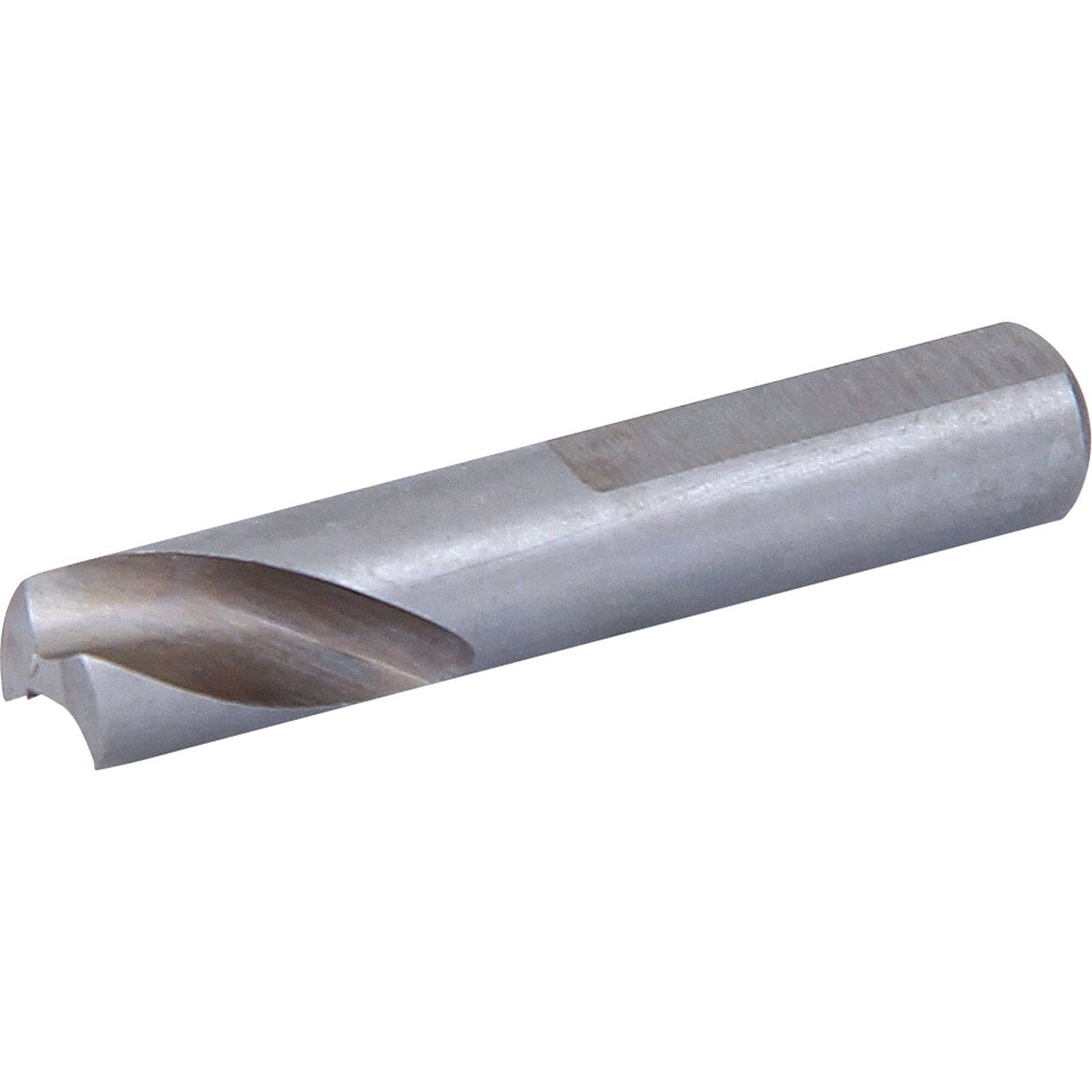 Ein zylindrischer Metallfräser mit einer flachen Schneidekante, der für Bearbeitungsvorgänge in Fräsanwendungen verwendet wird.