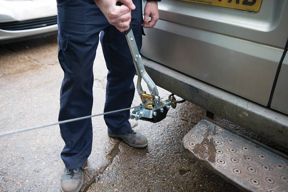 Schwerlast Greifzug 2000 kg mit 3 m Stahlseil