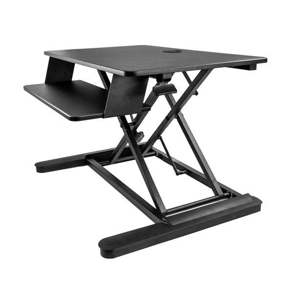 StarTech.com Sitz/ -Steh Schreibtisch Konverter - Große 89cm Arbeitsfläche, Schwarz, 76,2 cm (30 Zoll), 56 cm, 12,7 kg, 2,3 kg, Rechteckige Form