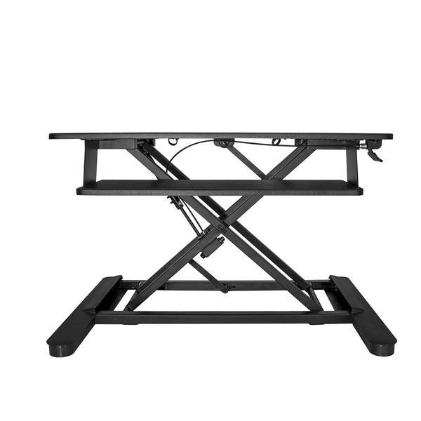 StarTech.com Sitz/ -Steh Schreibtisch Konverter - Große 89cm Arbeitsfläche, Schwarz, 76,2 cm (30 Zoll), 56 cm, 12,7 kg, 2,3 kg, Rechteckige Form