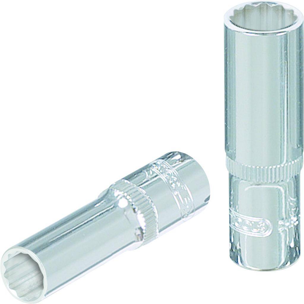 KS TOOLS 3/8" CHROMEplus 12-kant-Stecknuss, lang, 1/4"