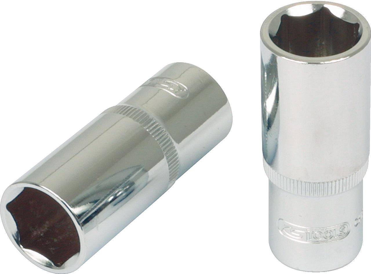 KS TOOLS 3/8" CHROMEplus Sechskant-Stecknuss, lang, 7 mm