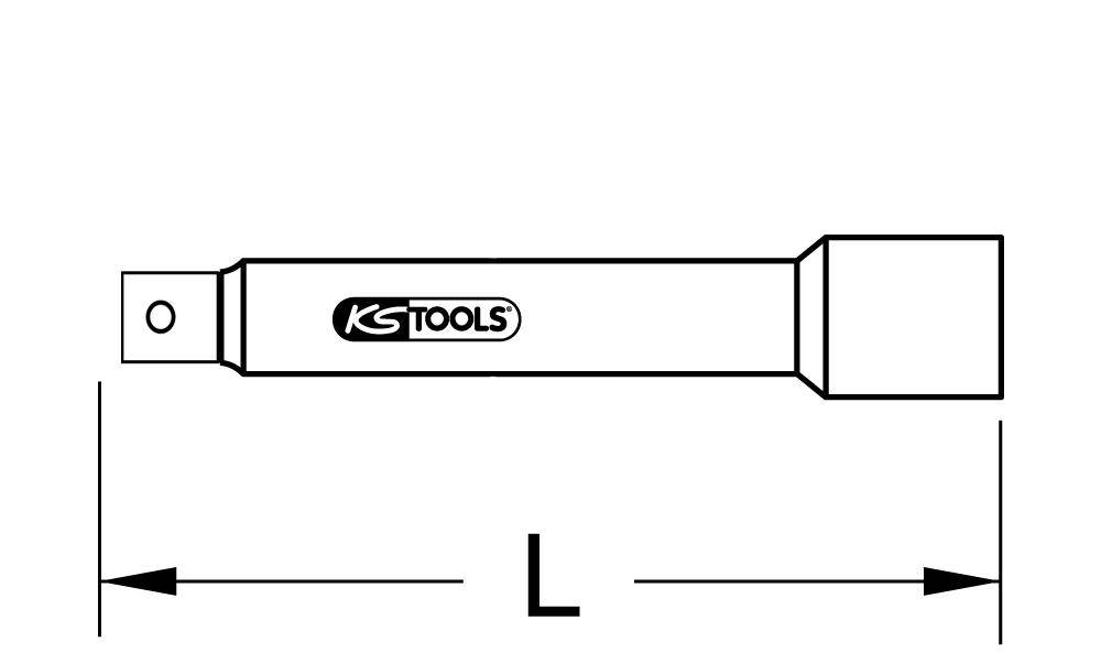 KS TOOLS 1/2" Verlngerung, 700mm