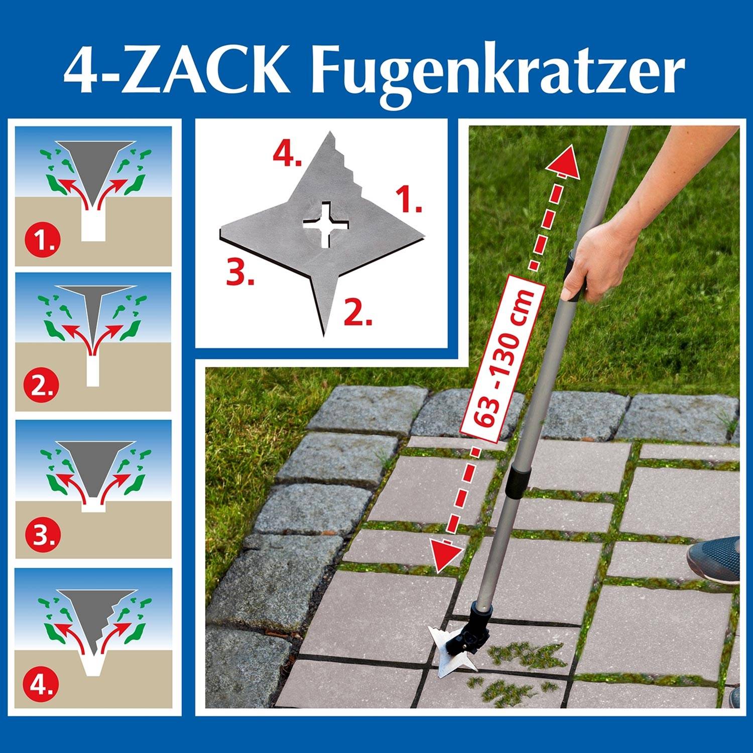 Wenko 4-Zack-Fugenkratzer