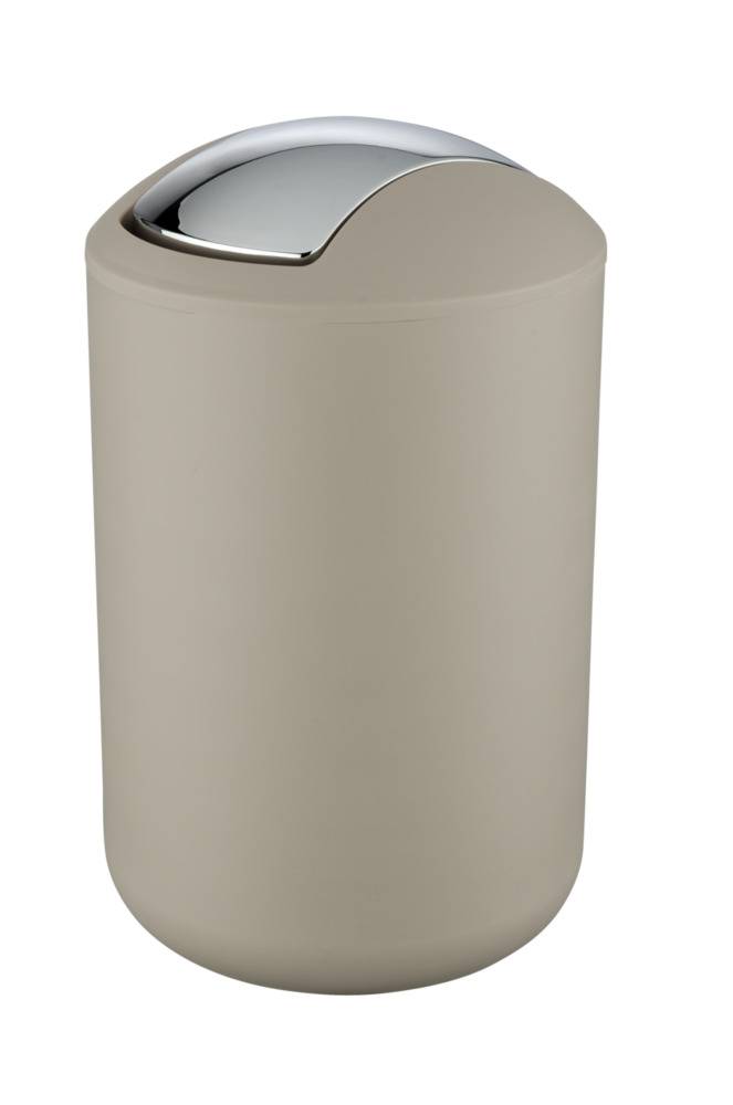 Schwingdeckeleimer Brasil L Taupe, 6,5 Liter