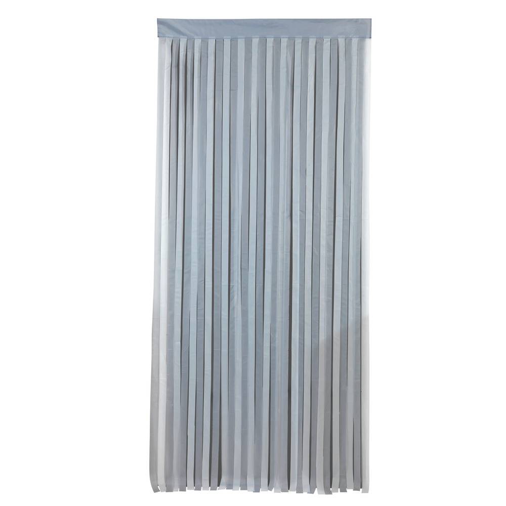 Türvorhang grau-weiß