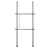 Teleskop-Garderobensystem Herkules Basic Schwarz Teleskop-Garderobensystem Herkules Basic Schwarz